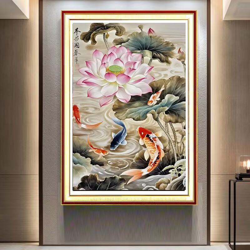 11CT 9CT Fish Lotus Embroidery - đánh giá và giá Embroidery Fish