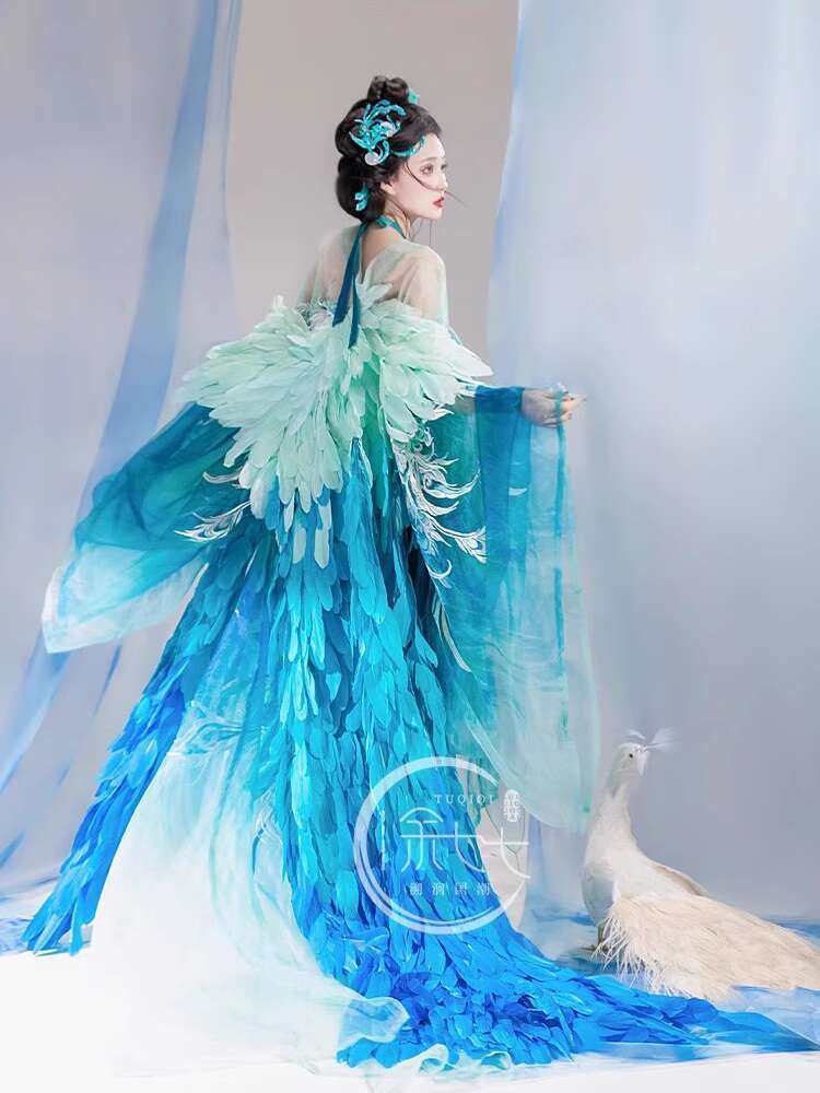 New Peacock Hanfu Womens fashi - đánh giá và giá Embroidery Shirt