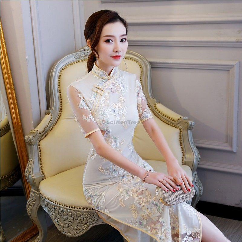 Trung Quốc Đầm Đuôi Cá Nữ Gạc  - đánh giá và giá Embroidery Fish