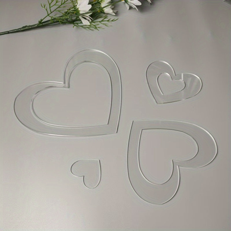 4Pcs Acrylic Nested Heart Quil - đánh giá và giá Embroidery And Quilting