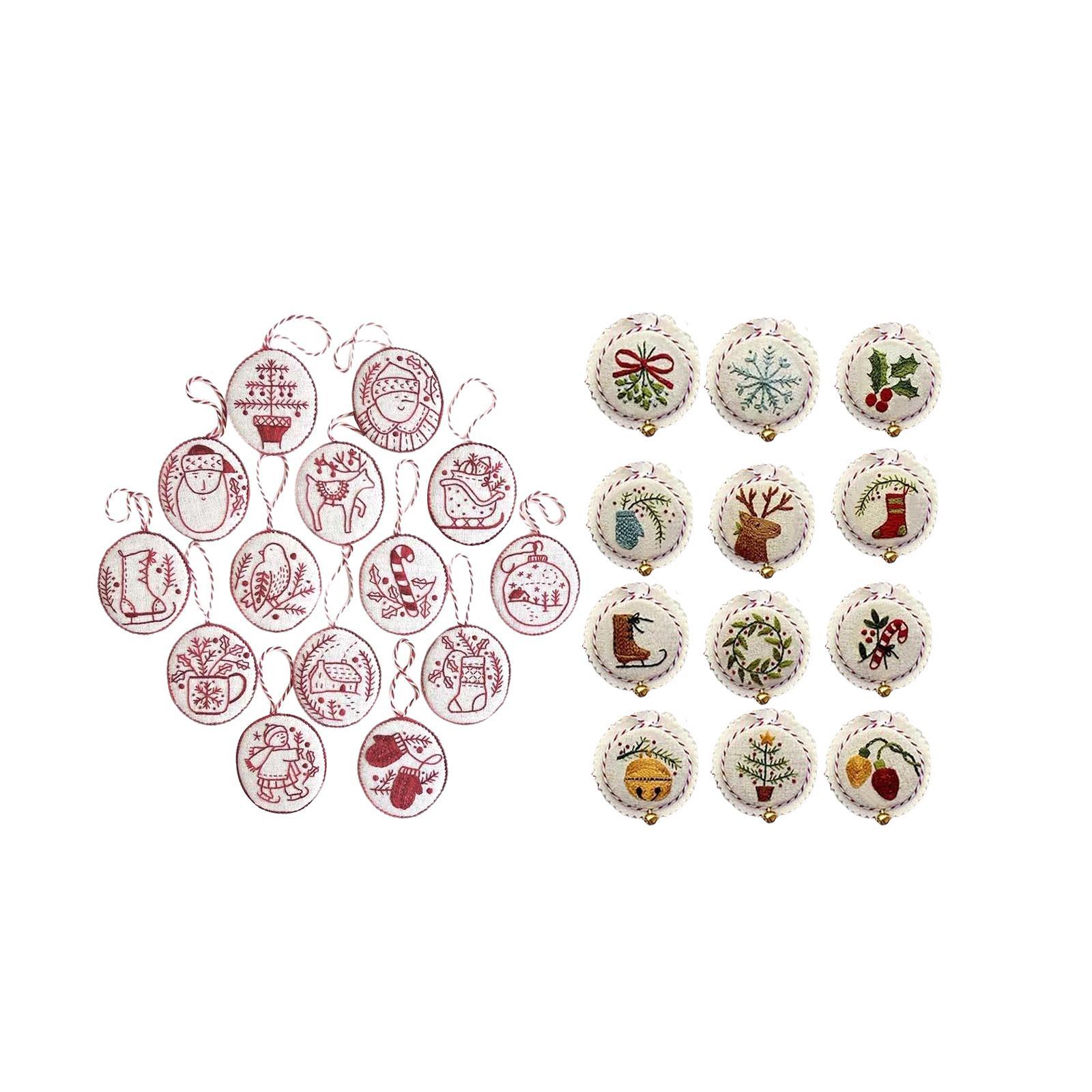Hand Embroidery Christmas Orna - đánh giá và giá Embroidery Xmas Ornaments